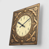 Horloge Carrée Art déco (Angle)