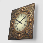 Horloge Carrée Art déco (Angle)