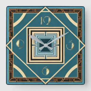 Horloge Carrée Art déco