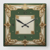 Horloge Carrée Art Deco (Recto)