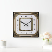 Horloge Carrée Art déco (Maison)