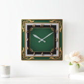 Horloge Carrée Art Deco (Maison)