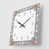 Horloge Carrée Art Déco (Angle)