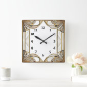 Horloge Carrée Art Déco (Maison)