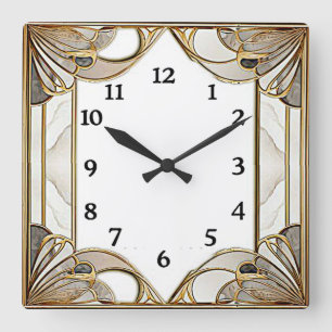 Horloge Carrée Art Déco