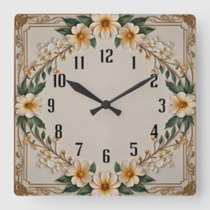 Horloge Carrée Art déco