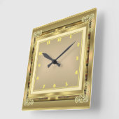 Horloge Carrée Art déco (Angle)