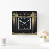 Horloge Carrée Art déco (Maison)