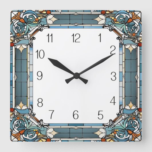 Horloge Carrée Art Déco (Recto)