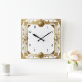 Horloge Carrée Art déco (Maison)