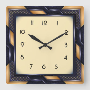 Horloge Carrée Art Déco
