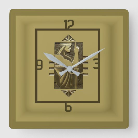 Horloge Carrée Art Déco (Recto)