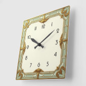 Horloge Carrée Art Deco (Angle)