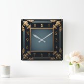 Horloge Carrée Art Deco (Maison)