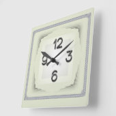 Horloge Carrée Art déco (Angle)