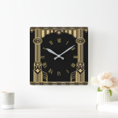 Horloge Carrée Art déco (Maison)