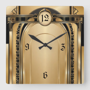 Horloge Carrée Art déco