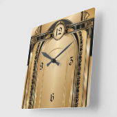 Horloge Carrée Art déco (Angle)