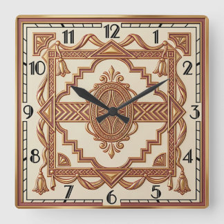 Horloge Carrée Art Déco
