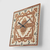 Horloge Carrée Art Déco (Angle)