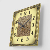 Horloge Carrée Art Déco (Angle)
