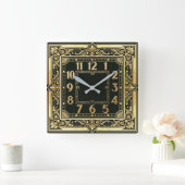 Horloge Carrée Art Déco (Maison)