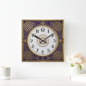 Horloge Carrée Art Déco (Maison)