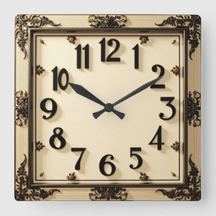 Horloge Carrée Art Déco