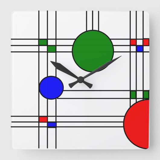 Horloge Carrée Art déco  (Recto)