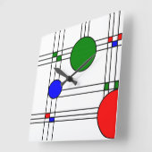 Horloge Carrée Art déco  (Angle)