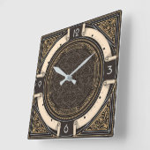 Horloge Carrée Art Deco (Angle)