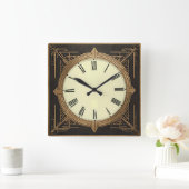 Horloge Carrée Art déco (Maison)