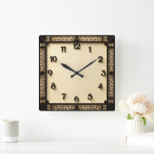 Horloge Carrée Art Déco (Maison)
