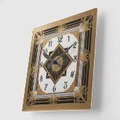 Horloge Carrée Art déco (Angle)