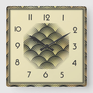 Horloge Carrée Art déco