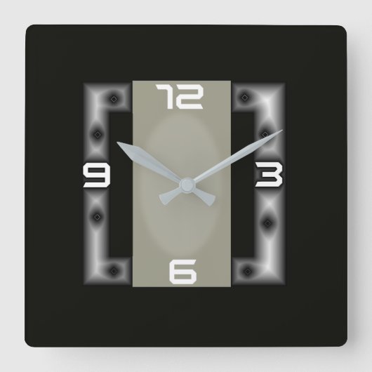 Horloge Carrée Art déco (Recto)