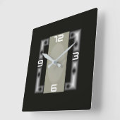 Horloge Carrée Art déco (Angle)