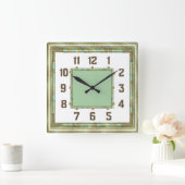 Horloge Carrée Art Déco (Maison)