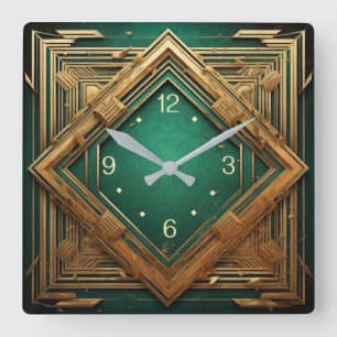 Horloge Carrée Art déco