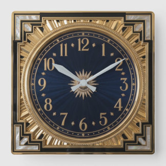 Horloge Carrée Art Déco