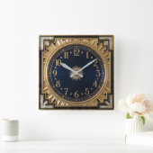 Horloge Carrée Art Déco (Maison)