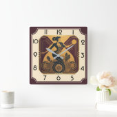 Horloge Carrée Art déco (Maison)