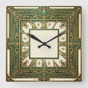 Horloge Carrée Art Déco