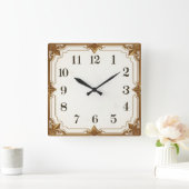 Horloge Carrée Art Déco (Maison)