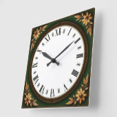 Horloge Carrée Art Deco (Angle)
