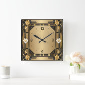 Horloge Carrée Art déco (Maison)
