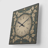 Horloge Carrée Art déco (Angle)