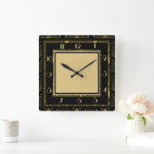 Horloge Carrée Art Déco (Maison)