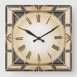 Horloge Carrée Art déco
