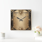 Horloge Carrée Art Déco (Maison)